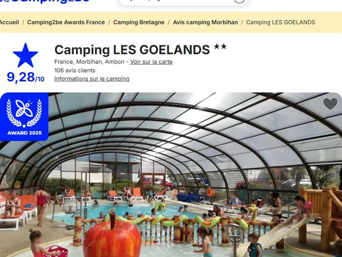 Camping les Goëlands à Ambon (56)